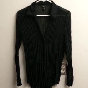 Rock & Republic black sheer blouse